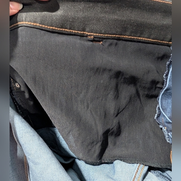 Lane Bryant Dark Wash Bootcut Raw Hemline Denim Jeans in Size 28 Regular - Picture 13 of 14